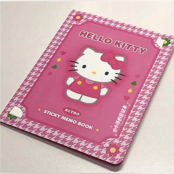 Hello Kitty Book of Sticky Notes Memo Pads - Picture 1 of 2